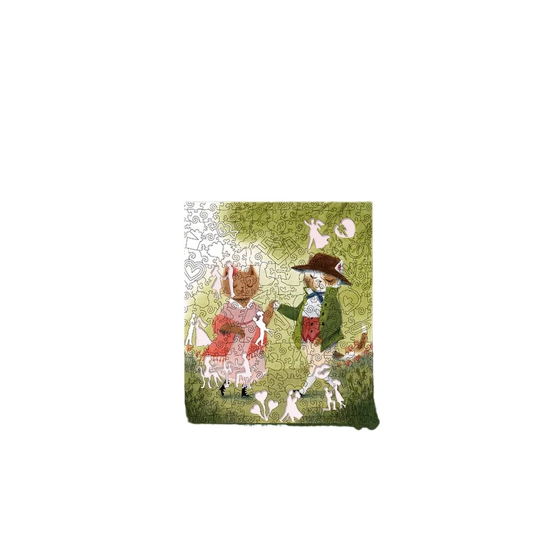 

Limited wooden special-shaped puzzle creative gift for girlfriend warm and difficult