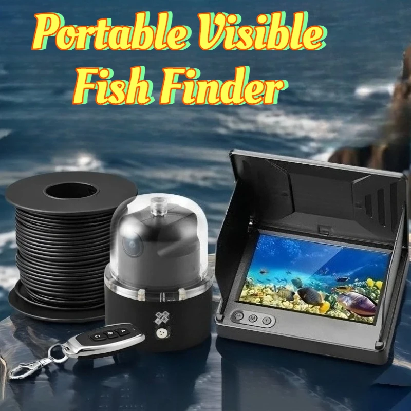 

Портативный подводный эхолот с камерой высокого разрешения для обнаружения рыбы, легкий, панорамный, для рыбалки, снасти и принадлежности