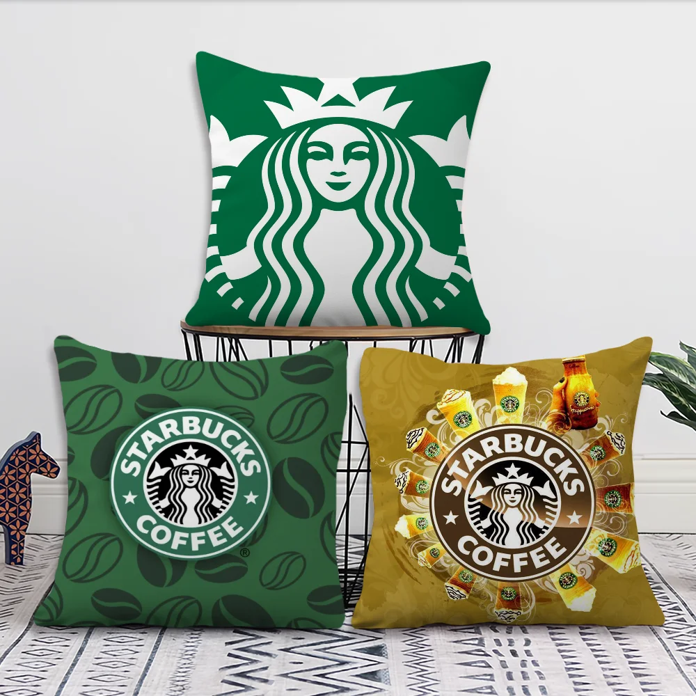 Fashion S-Starbucks Living Room Sofa Super Soft Suitable For Home Bedroom Room Decoration Pillowcase