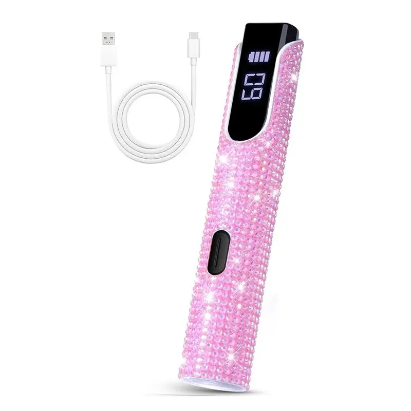 

AUAU-Handheld UV Light For Gel Nails, Pink Mini UV Light For Nails Cordless Nail Lamp Rechargeable
