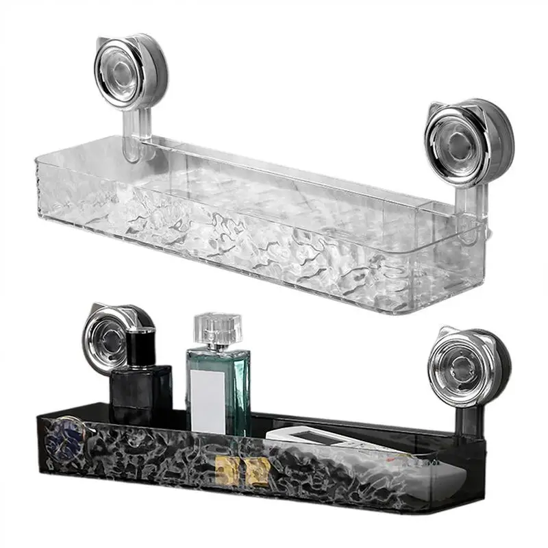 

Suction Cup Bathroom Shelves Non-Slip Storage Rack Multifunctional Shower Organizer Reusable Bathroom Accessories for Home