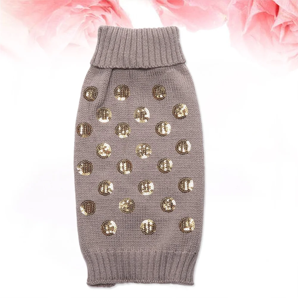 

Dog Sweater Puppy Clothes Squama Design Warm Autumn Winter Grey Size Xs Soft Comfortable Pet Sweater Pet Autumn Clothes