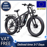 Electric Bicycle 2000W Dual Motor 48V23AH Lithium Battery Hydraulic Brake All-terrain E-bike Adult 26*4.0 Fat Tire Electric Bike