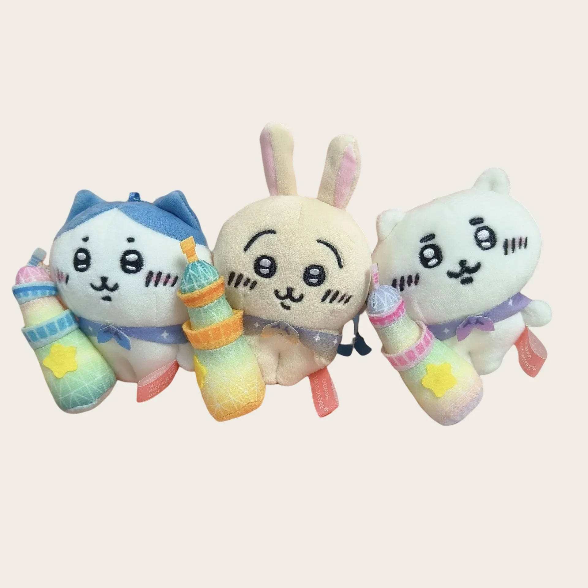 Japanese New Cute Self-deprecating Bear Skytree Little Eight Cat Jiyi Usaki Plush Series Toys Cute Gift Hangings