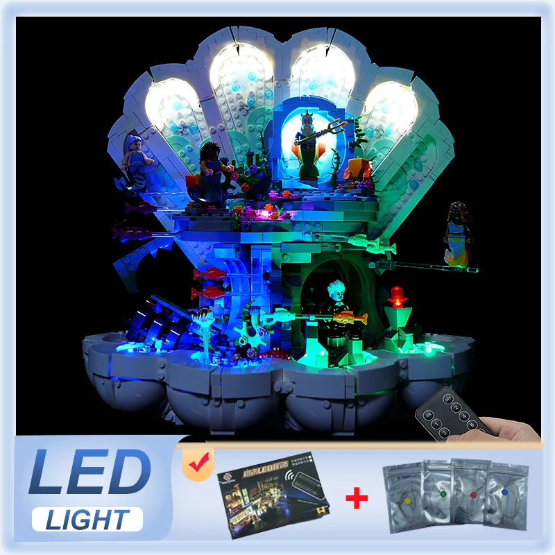 DIY RC LED Light Kit For LEGO 43225 The Little Mermaid Royal Clamshell   (Only LED Light,Without Blocks Model)