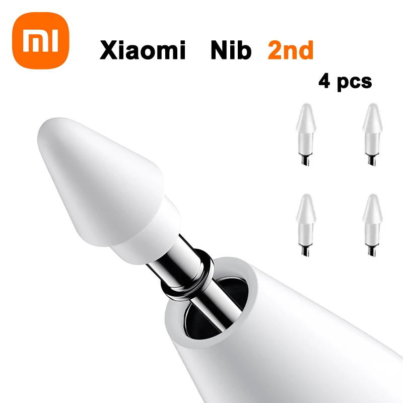 4PCS Original Xiaomi Smart Pen 2 Nib 2nd For Xiaomi Mi Pad 5 6 Pro Tablet Stylus Pen 2 White Spare Nib Magnetic Tip replace Nibs