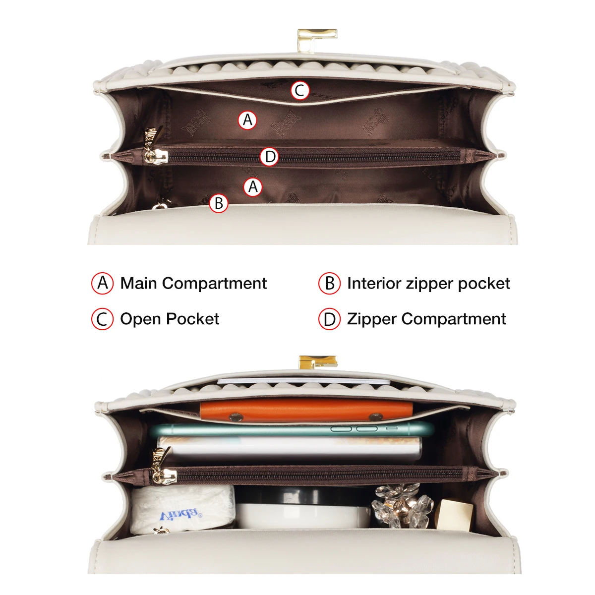 FOXER Soft Cowhide Leather Women's Shoulder Bag Elegant Female Underarm Chain Bag Lady Split Leather Flap Crossbody Bag Purse