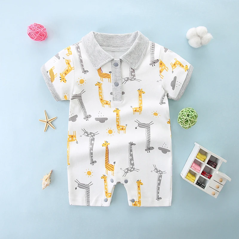 Baby Jumpsuit, Boy's Crawling Clothes, Thin Style, Going Out, Fashionable Summer Clothes, New, 2024