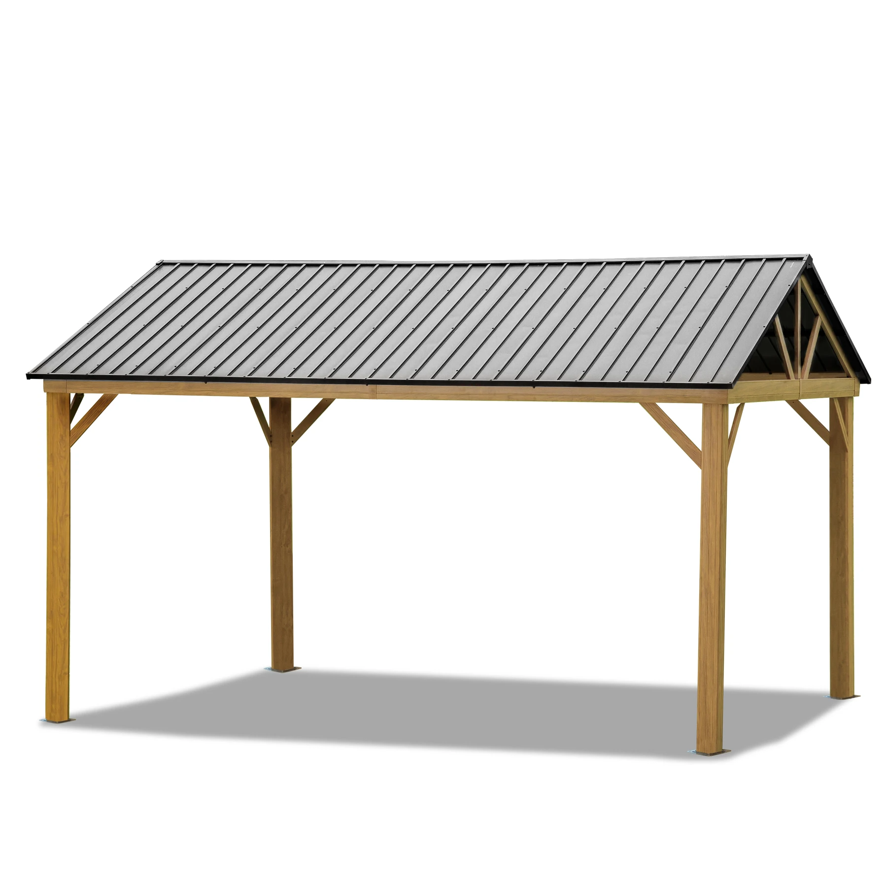 

Современный китайский стиль, уличная деревянная беседка, двор, вилла, сад, досуг, павильон, терраса, тент из цельного дерева, деревянная беседка