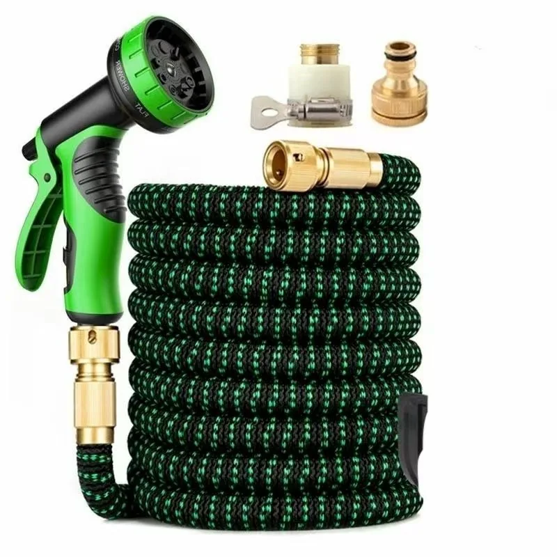 

Telescopic water pipe, flushing and watering hose, household car wash water gun nozzle set