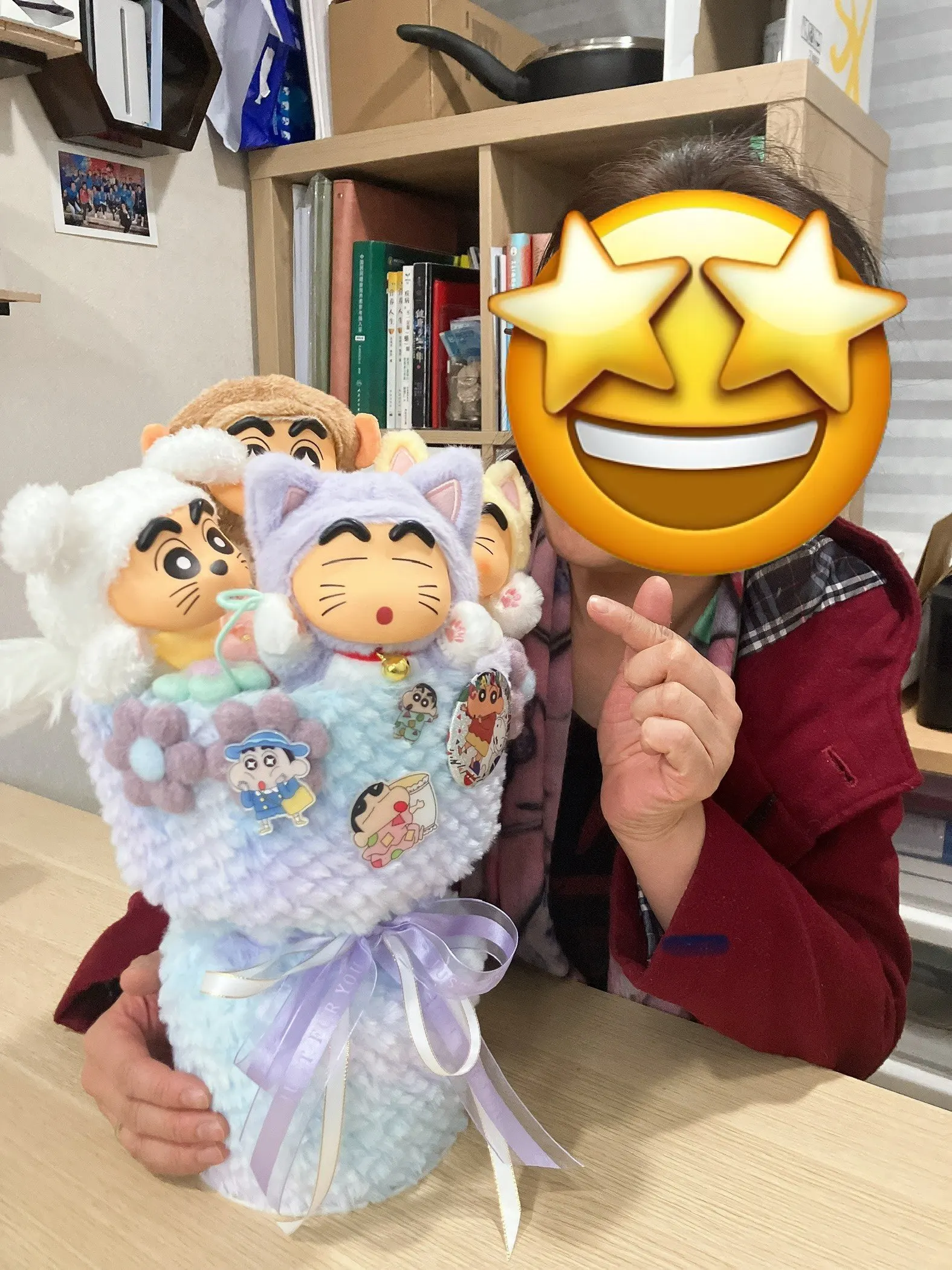 

Crayon Shin-Chan Bouquet Plush Flower Creative Cuddly Doll Birthday Graduation Confession Anniversary Festival Gift