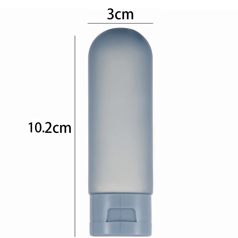 4PCS 60ml Leak-proof Travel Bottle Travel Portable Hose Lotion Squeeze Bottle Facial Cleanser Shampoo Shower Gel Empty Bottle