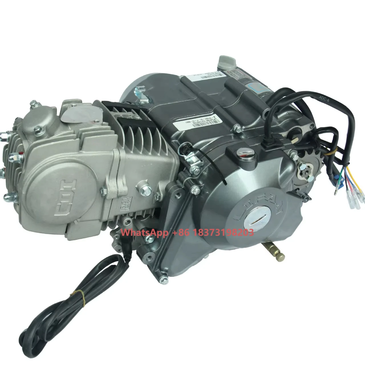 Mesin Motor Lifan 125CC Baru 4 Tak Perakitan Lengkap Starter Elektrik Kick Starter CDI Pengapian 1 Kompatibel Model CG125 CG250 CG200