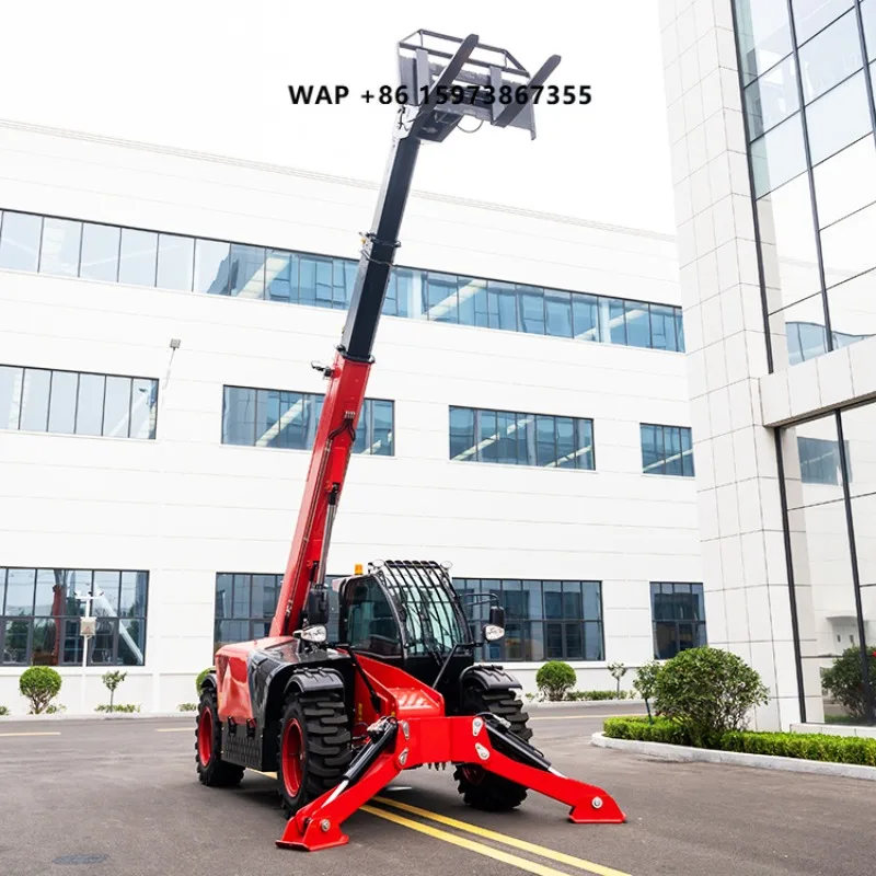Chinese Manufacturer Compact Mini Epa 4x4 7t 10ton 11 m 17 MTelehandler Telescopic Boom Forklift Loader Machine for Sale