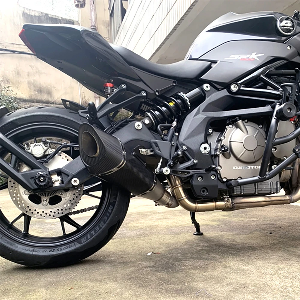 Motorcycle Exhaust muffler R11 with Sticker Escape Moto For Z650 Z900 ER6N Z1000 YZF R1 R3 S1000RR Slip On 51MM Universal