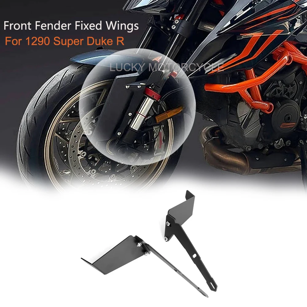 

For 1290 Super Duke R 2018-2023 Fixed Wing 1290 Superduke R Front Fender Decorative Spoiler Motorcycle Adjustable Front Fender