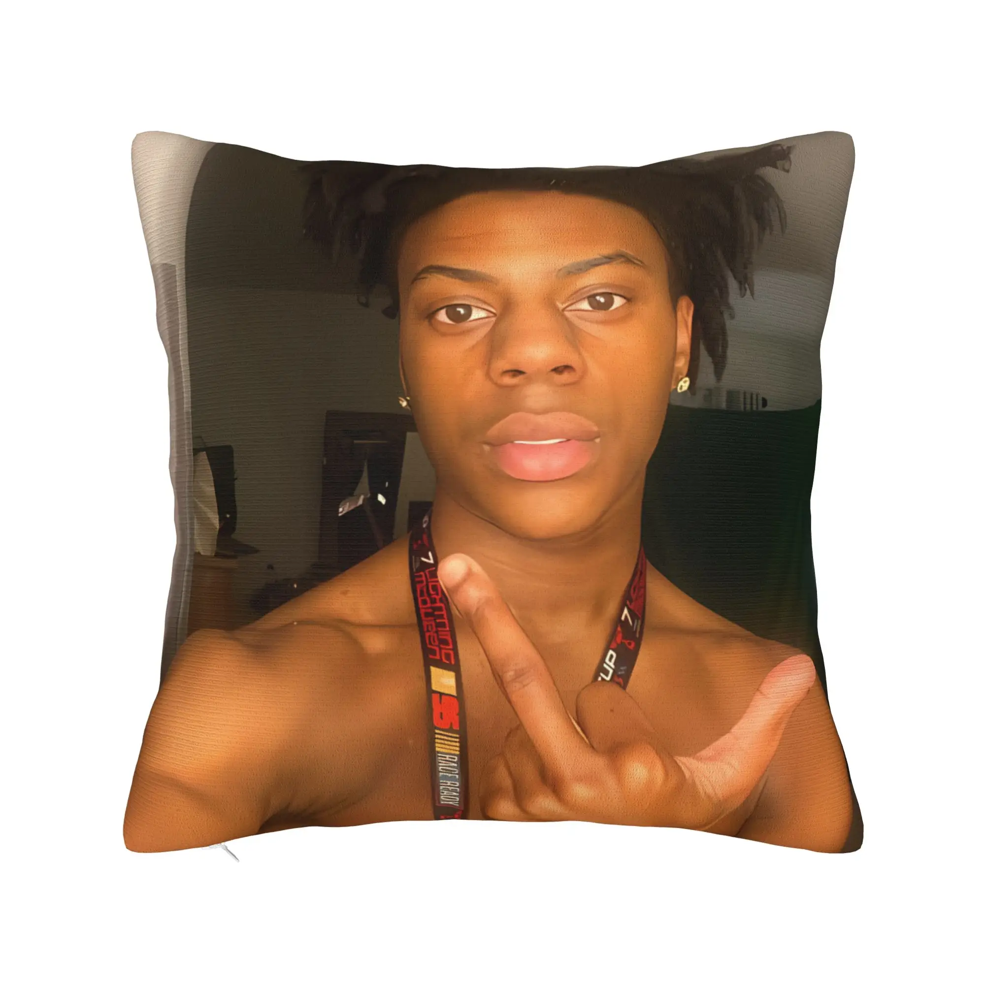 Pillow Case IShowSpeed Funny YouTuber Soft  Pillow Cover For Office Car Home Decor Cute Funny Pillowcases