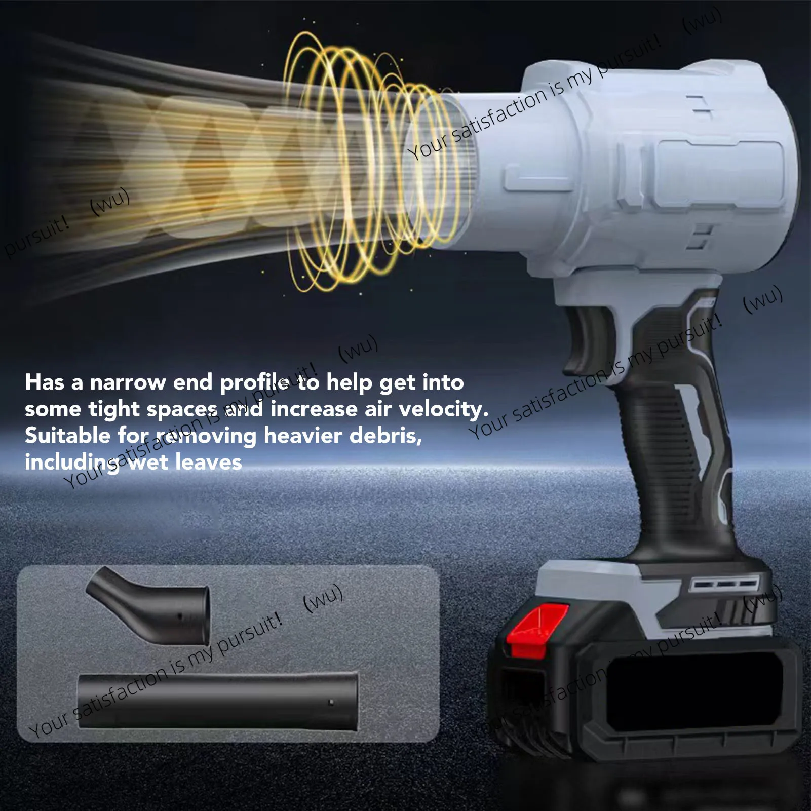 ABS Leaf Blower Nozzle Blade Blower Nozzle Three Forms Of Combination Accelerated Airflow Efficiency For Yard Garden