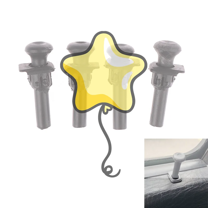 4 مجموعات السيارات قفل الباب دبوس سحب المقابض 191837187 للجولف Mk2 Mk3 2 3 شيروكو باسات B2 استبدال اكسسوارات السيارات #1