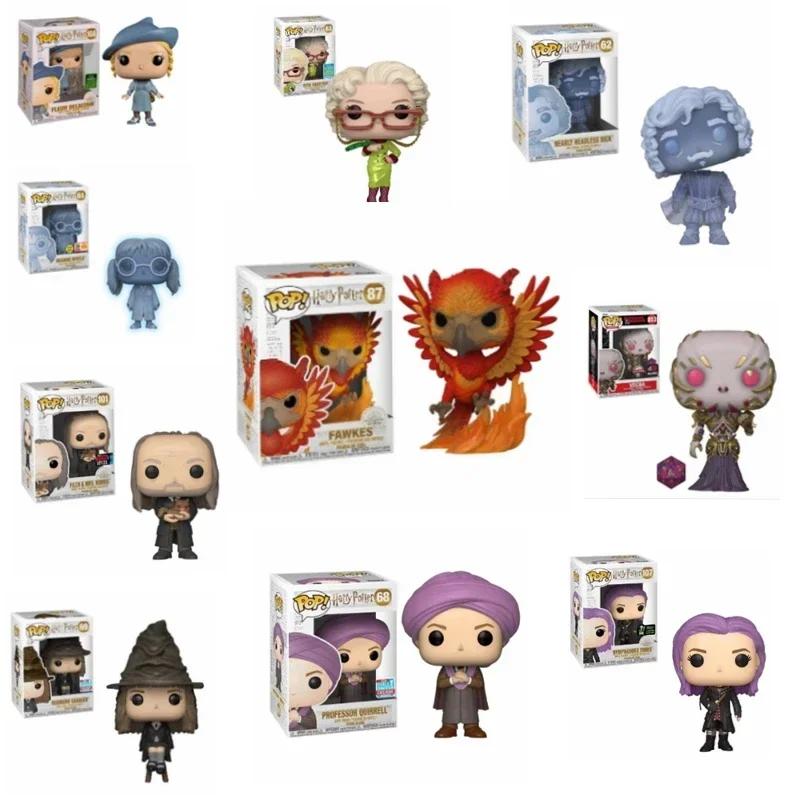FUNKO POP Harryy Potter Malfoy Ron Nymphadora Fawkes Fleur Delacour 108 # Figuras de juguete de PVC, colección de vinilo, modelo de juguetes carvinales