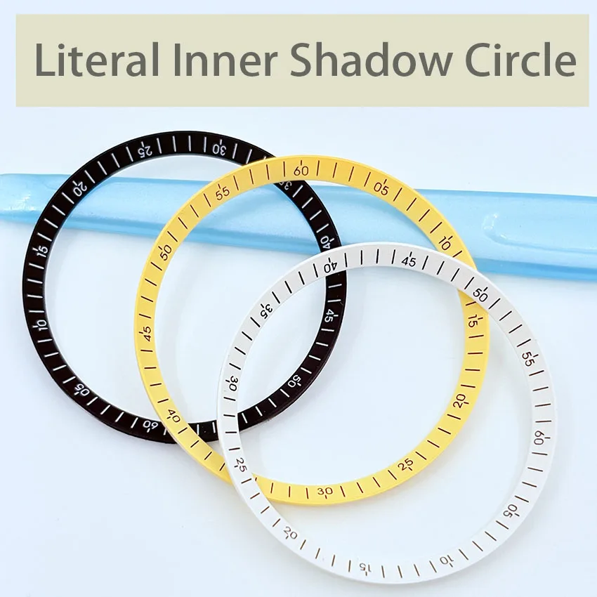 Watch accessoriesuniversal dial scale circle mechanical watch modification diving surface circle literal innershadowcircle white