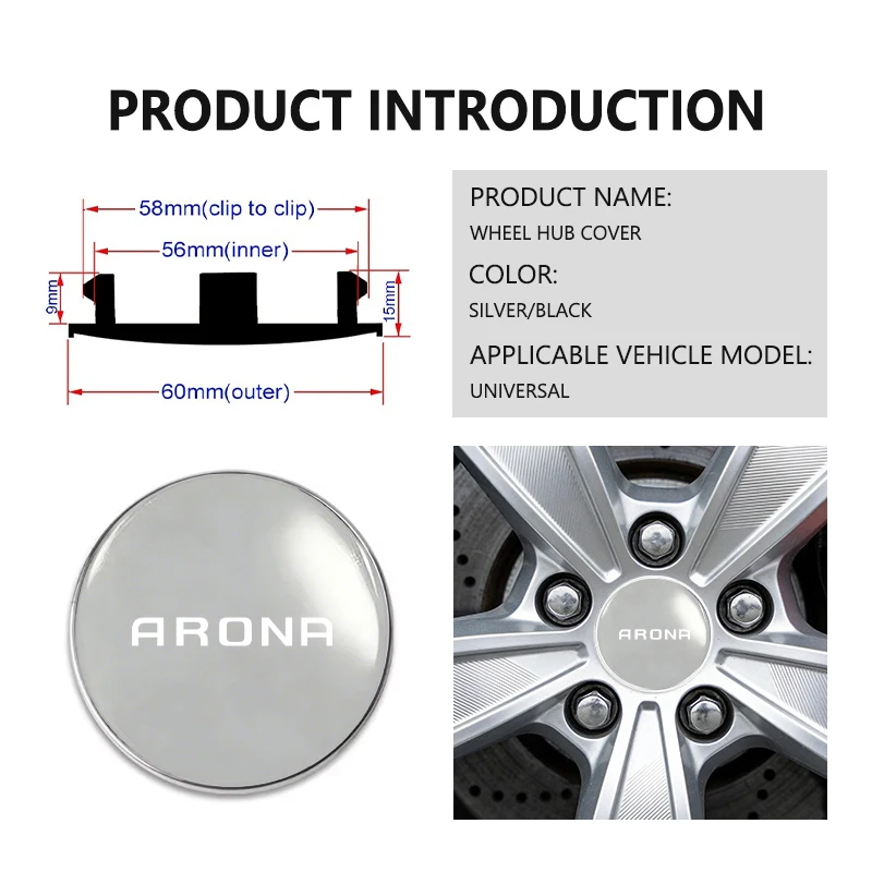 Car Styling Wheel Center Hub Cap Badge Emblem Sticker Accessories For Seat Cupra Ibiza Leon E-Racer Ateca FR Altea MK2 Mk3 - view 6