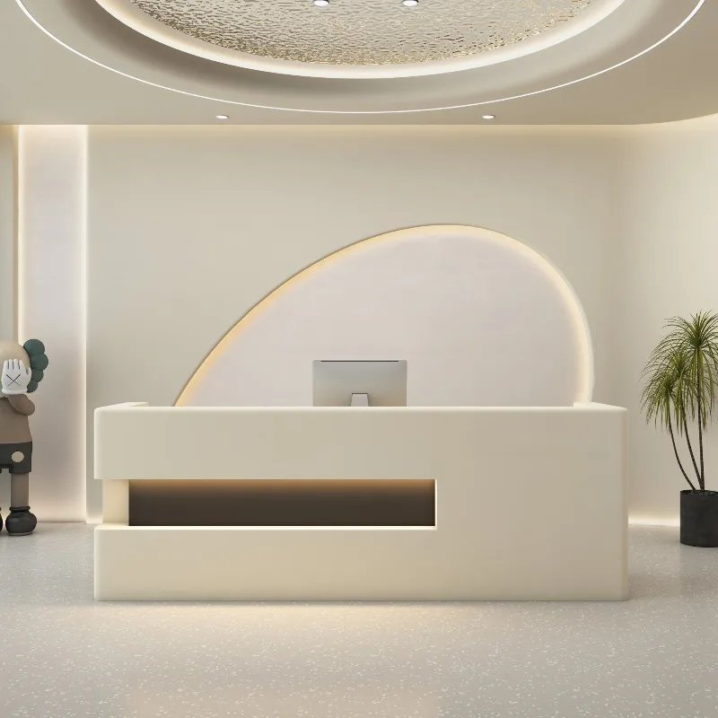Creative Clothing Store Reception Desks Modern Simple Company Reception Desks Office Furniture Sportello Di Ricevimento ZY40JDT