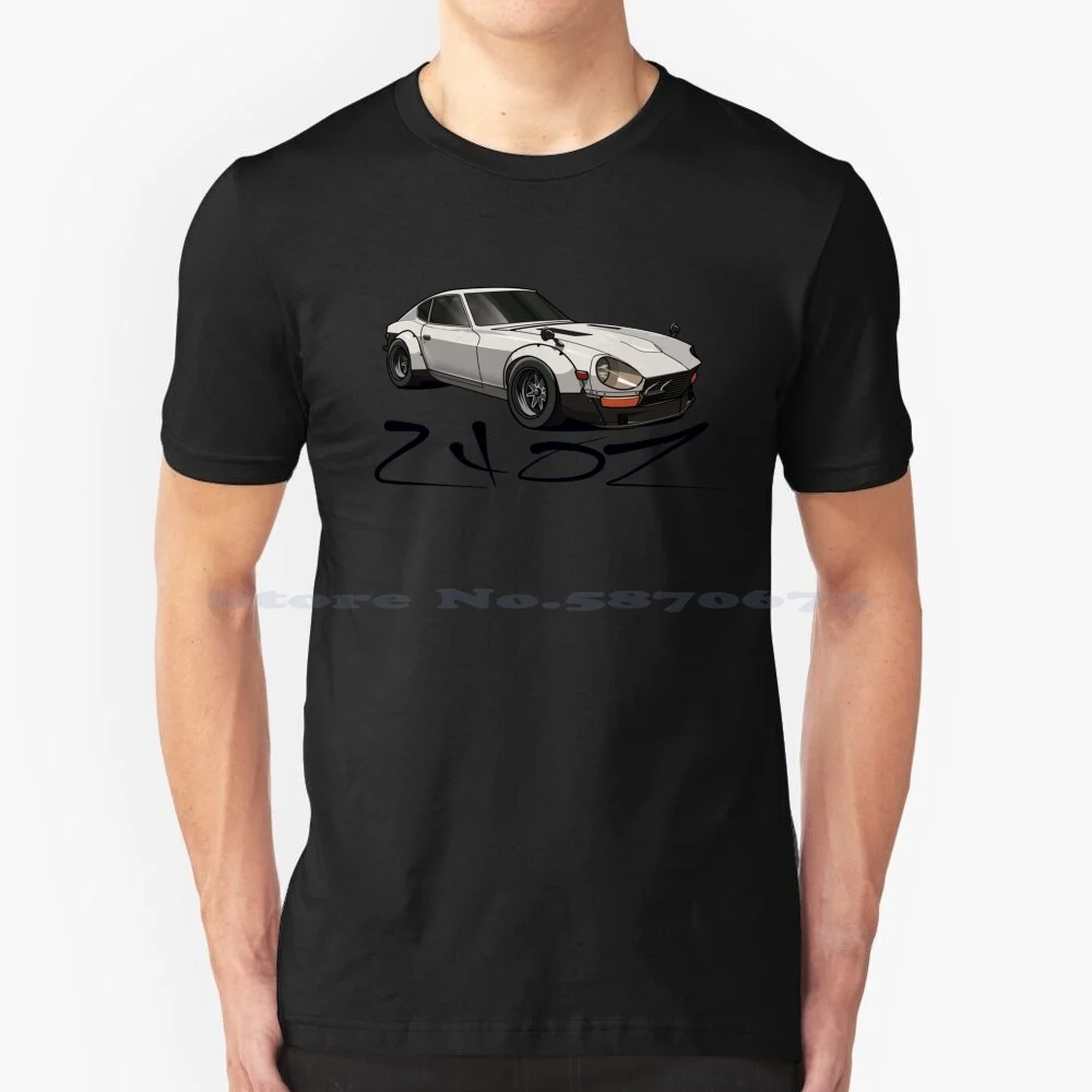 240z Classic Old School Japanese Classic Car T Shirt 100% Cotton Tee Fairlady Z Datsun 240z Datsun 260z Datsun 280z Car