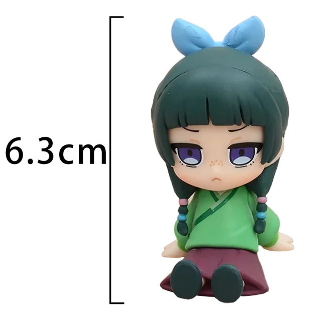 Q Version The Apothecary Diaries Maomao Jinshi Mini Figure Anime Periphery Kawaii Sitting Toys Desktop Car Ornaments Model Gifts 4