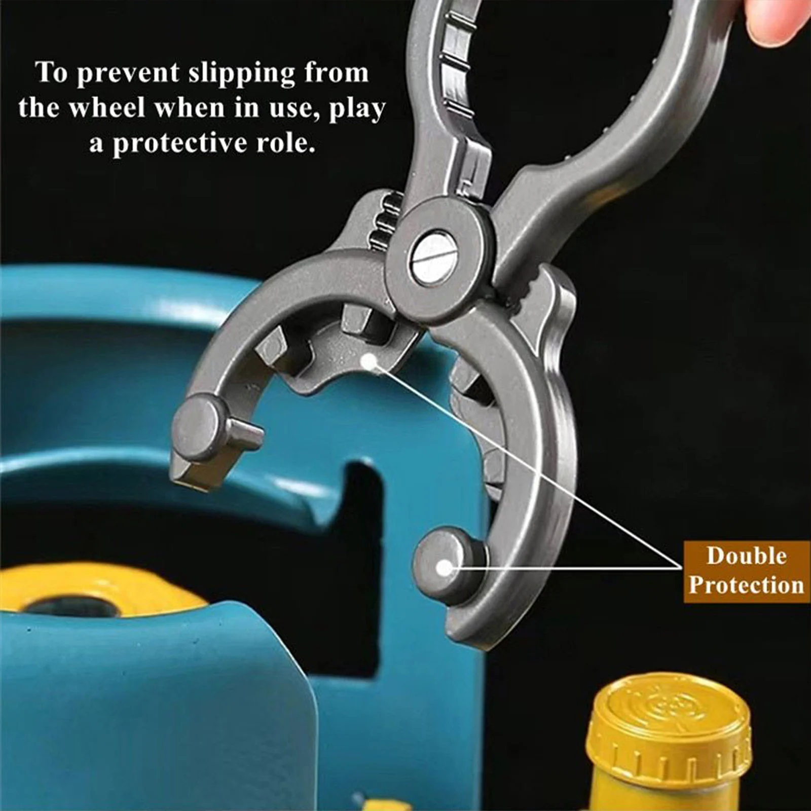 Llave profesional para tanque de Gas, herramienta Manual ajustable para fontaneros, tuerca deslizante para amoladora de brida