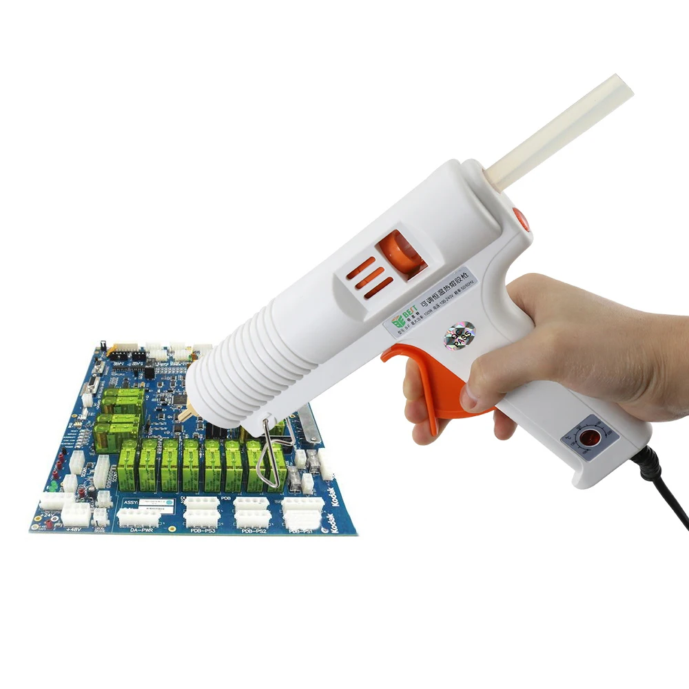 

100W Hot Melt Glue Gun /10Pcs 11mm Sticks Graft Repair Heat Gun Pneumatic DIY Tools Hot Glue Gun