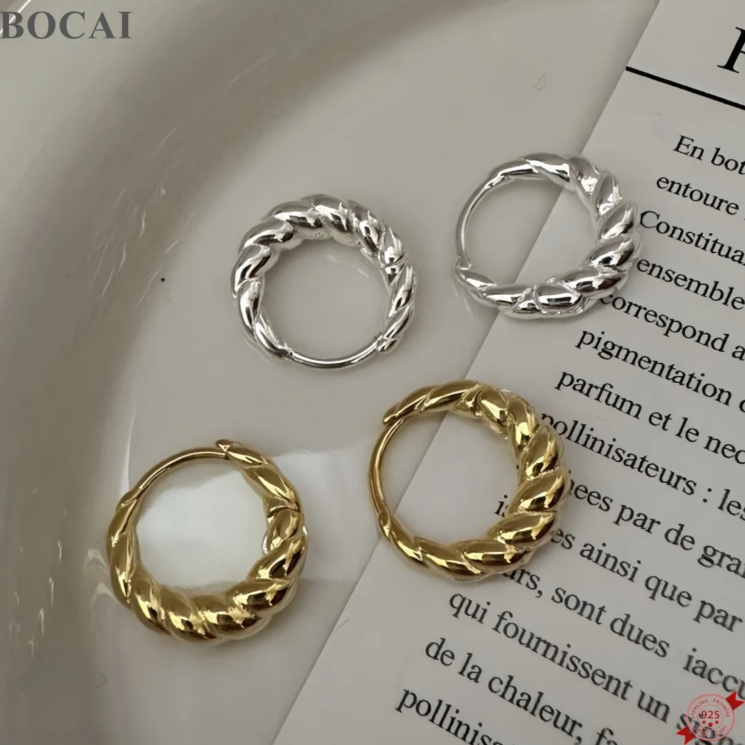 bocai-new-s925-sterling-silver-clip-on-earrings-for-women-platinum-gold-plated-twist-pattern-ear-clip-fine-choice-jewelry