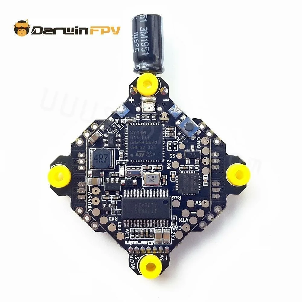 DarwinFPV F411 AIO Flight Controller Whoop Blheli_S F4 15A OSD BEC BL_S 4In1 ESC