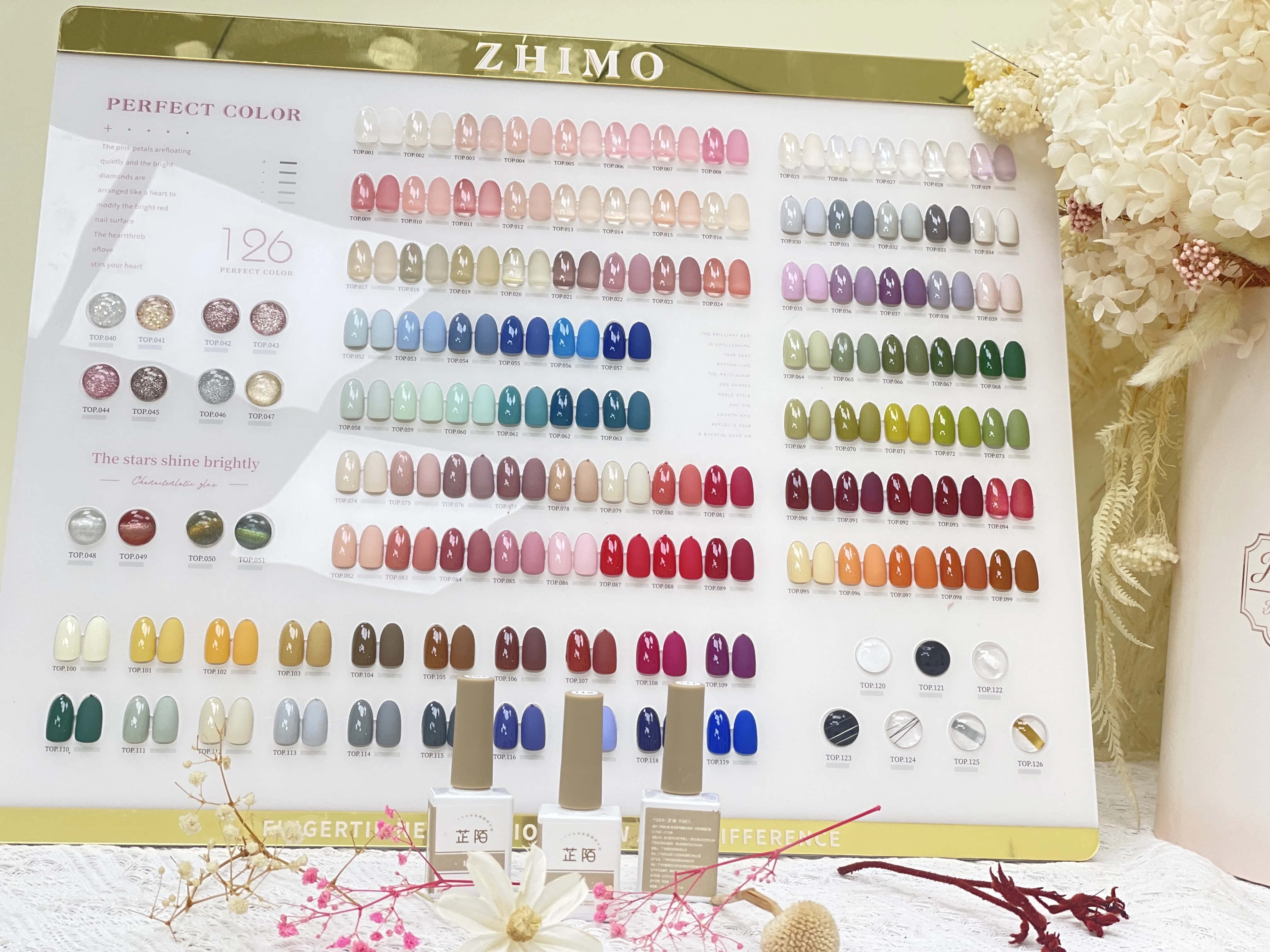 ZHIMO 126 colors set Multicolour Nail glue non-toxic Nail salon Ultraviolet gel Eco-friendly vegetable glue Macaron Jelly color