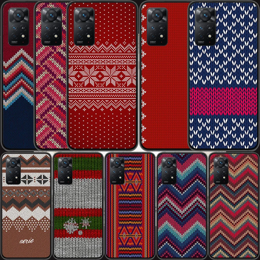 Traditional Knitting Techniques in the East Phone Case For Redmi Note 13 14 Pro 5G Plus 12 12C 10 10A 10C 9 9A 9C 9T 8 8A 7 7A K