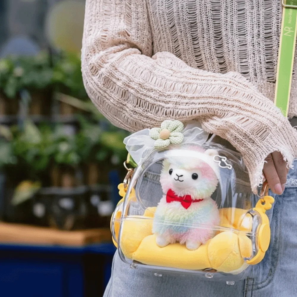 

Cute Lafufu Doll Dolls Display Bag Multifunctional Clear Windows Transparent Itabag Big Capacity Creative Cat Ears Ita Bag Women
