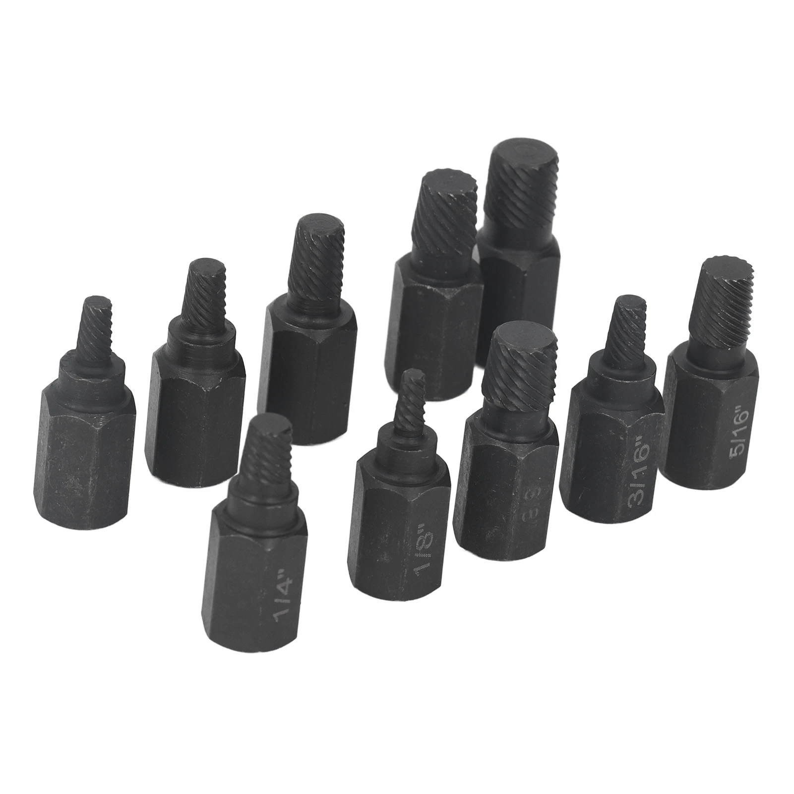 

Набор из 10 шт., съемник сломанной резьбы для гайки болта 1/4 7/32 3/16 5/32 1/8 13/32 3/8 11/32 5/16 9/32 дюйма