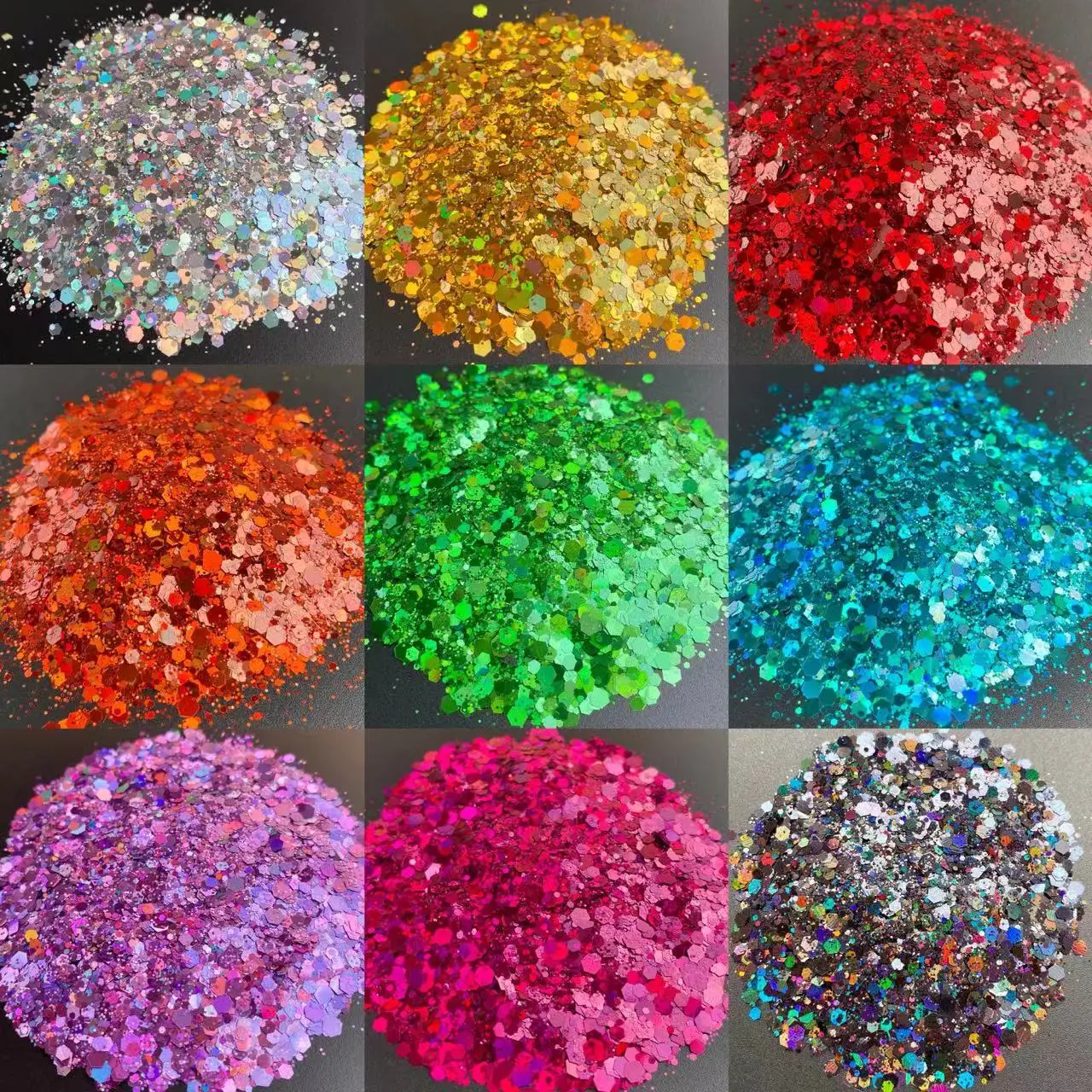 20 G/zak Holografische Dikke Glitter Mix Epoxyhars Nail Art Vlokken Sprankelende Laser Pailletten Voor Diy Ambachten Tuimelaars