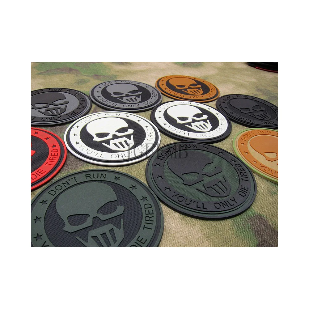 Don\'t Run You\'ll Only Die Tired 3D PVC Patch