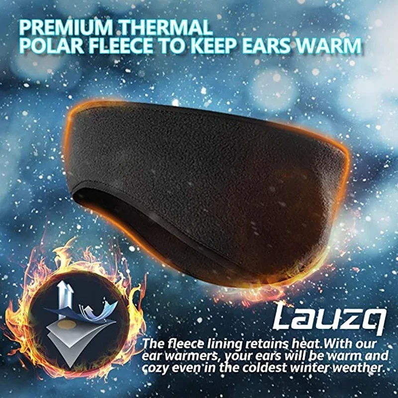 New 2026 Ski Muffs Non-Slip Fleece Ear Cover For Women Men Kids Outdoor Ski Earmuffs Winter Ear Warmer Headband Cold Weather