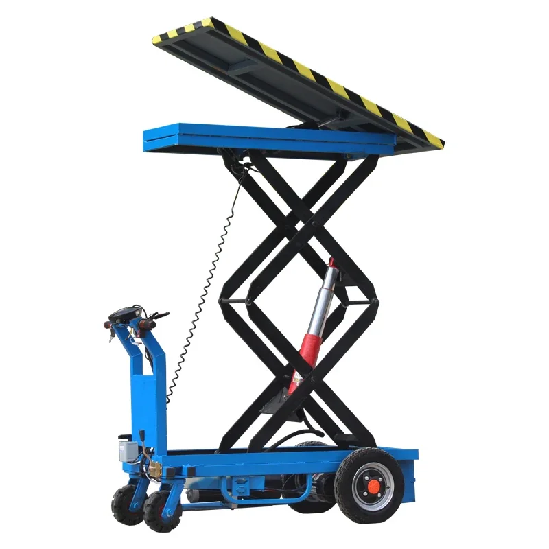 

electric lift flatbed truck hydraulic rear dump truck multi-function hand push mobile