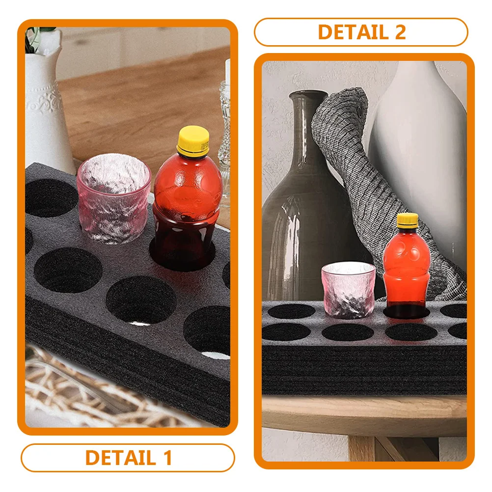 

2pcs 8-Hole Cup Tray Foam Drink Carrier For Delivery Takeout Beverage Holder Picnic Party Coffee Milk Tea Outdoor Use Cold