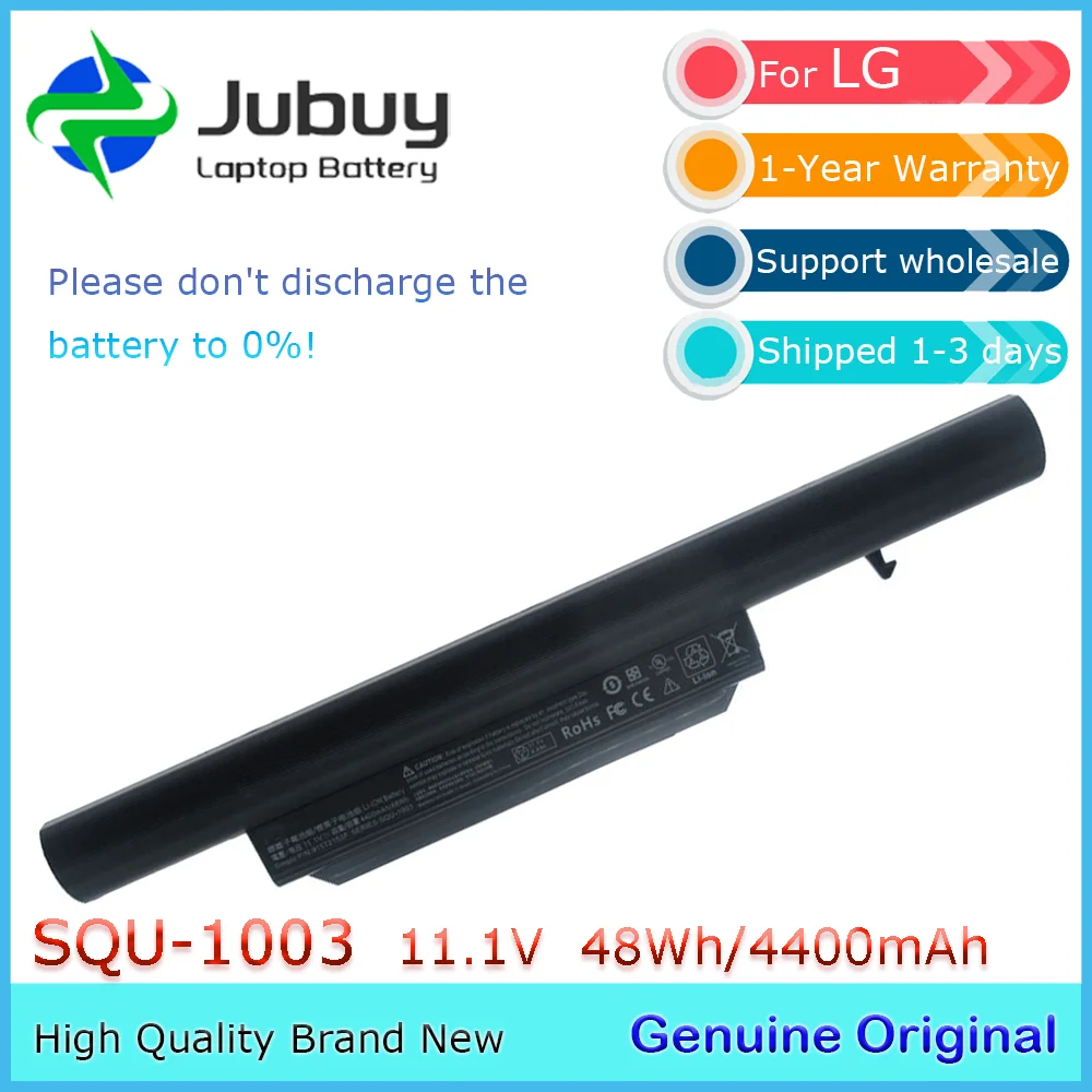 SQU-1008 11.1V 4400mAh Original Laptop Battery for LG Hasee A560P K580P K660E K660D 916T2134F SQU-1002 SQU-1003