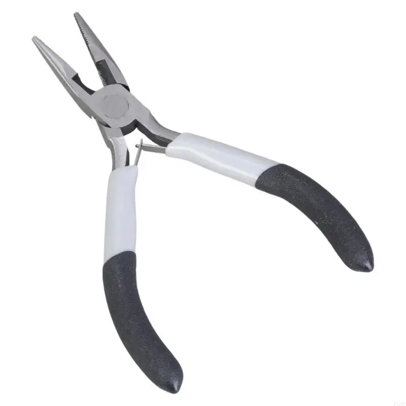 P82E Multipurpose Mini Wire Cutters Flat Nose Extended Needle Wire Binding Pliers Suitable for Jewelry Making & Rings Opening