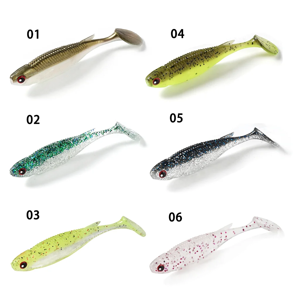 SUNMILE Swimbait con ojos 3D – Señuelo blando para lubina - imagen 2