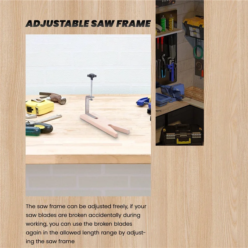 -A94Z 1 مجموعة 3 في 1 مجموعة منشار المجوهرات المهنية أدوات المجوهرات إطار المنشار 144 شفرات دبوس خشبي المشبك الخشب المعادن والمجوهرات Toos #3