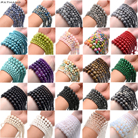 Natural Stone Beads 4 6 8 10mm Aquamarine Lava Turquoises Agates Quartz Jaspers Crystals Beads For Jewelry Making DIY Necklace