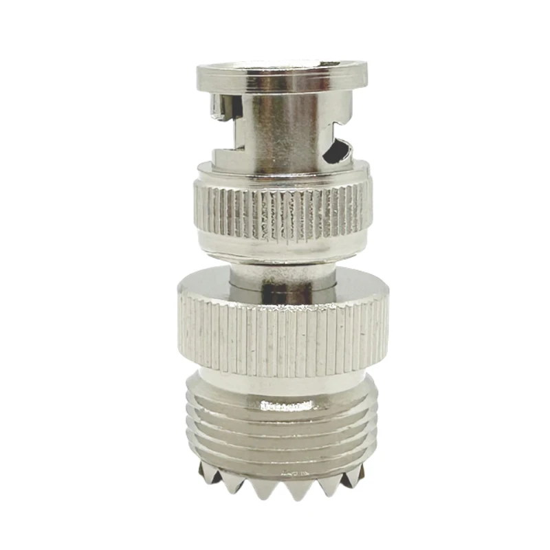 Adaptateur Coaxial Coaxial RF droit BNC mâle vers UHF femelle PL259 femelle vers BNC mâle SO-239 pour Radio CB