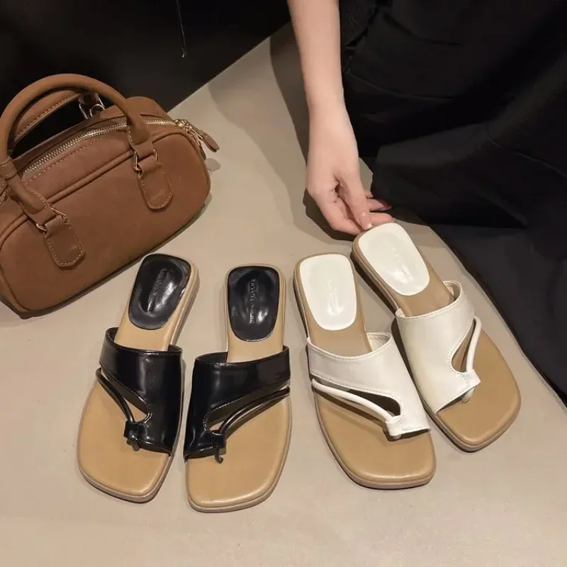 المرأة كليب تو الوجه يتخبط جديد 35-40 نمط جديد مربع رئيس المفتوحة تو لينة أسفل الصنادل لطيف عادية مائة مباراة النعال #1