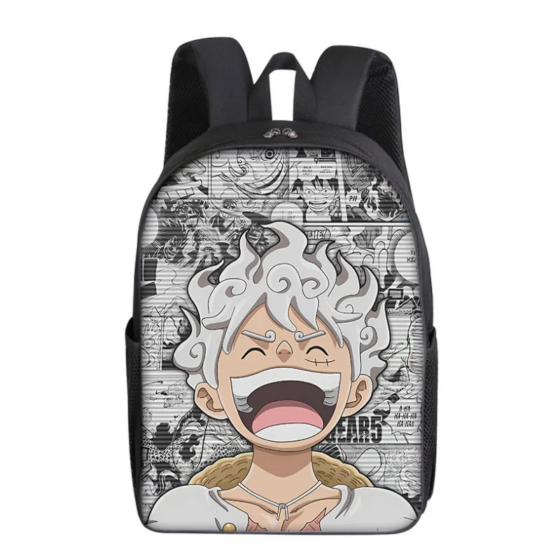 16inch One Piece Polyester Backpacks Anime Luffy Shoulders Bags Large Kids Knapsacks Boys Girls School Bags Children Gift New